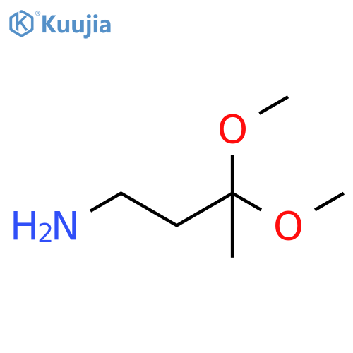 3,3-dimethoxybutan-1-amine structure