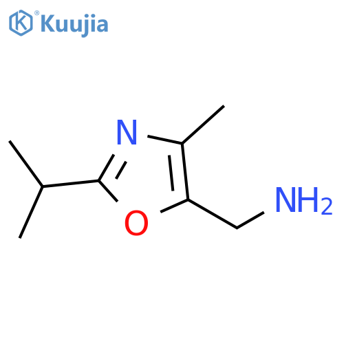 4-methyl-2-(propan-2-yl)-1,3-oxazol-5-ylmethanamine structure