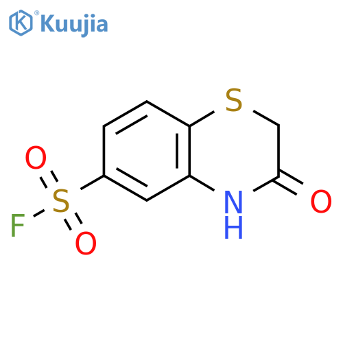 3-oxo-3,4-dihydro-2H-1,4-benzothiazine-6-sulfonyl fluoride structure