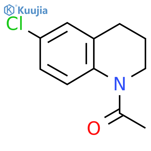 1-(6-CHloro-3,4-dihydro-2H-quinolin-1-yl)ethanone structure