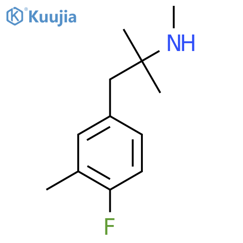 1-(4-fluoro-3-methylphenyl)-2-methylpropan-2-yl(methyl)amine structure