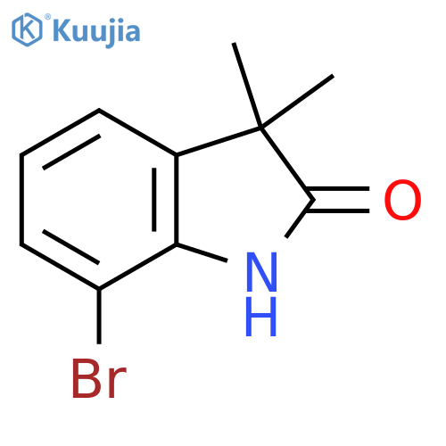 7-bromo-3,3-dimethyl-indolin-2-one structure