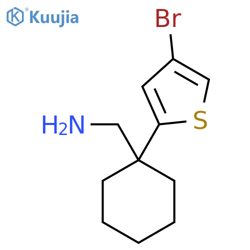 1-(4-bromothiophen-2-yl)cyclohexylmethanamine structure