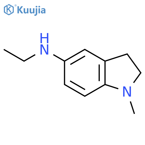 N-Ethyl-1-methyl-2,3-dihydro-1H-indol-5-amine structure