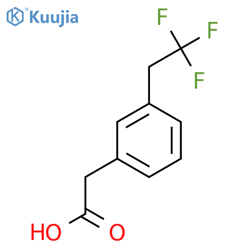 2-[3-(2,2,2-Trifluoroethyl)phenyl]acetic acid structure