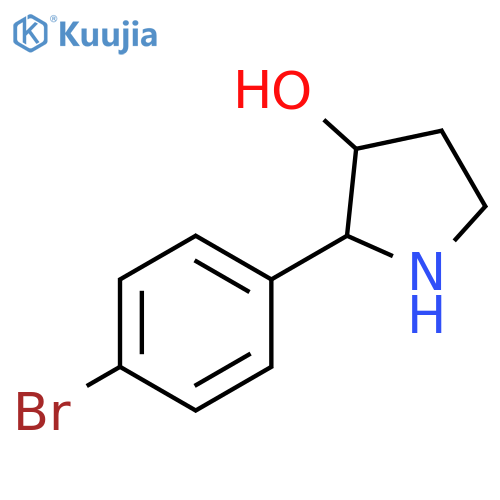 2-(4-bromophenyl)pyrrolidin-3-ol structure