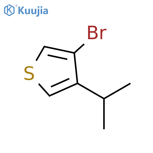 3-bromo-4-(propan-2-yl)thiophene structure