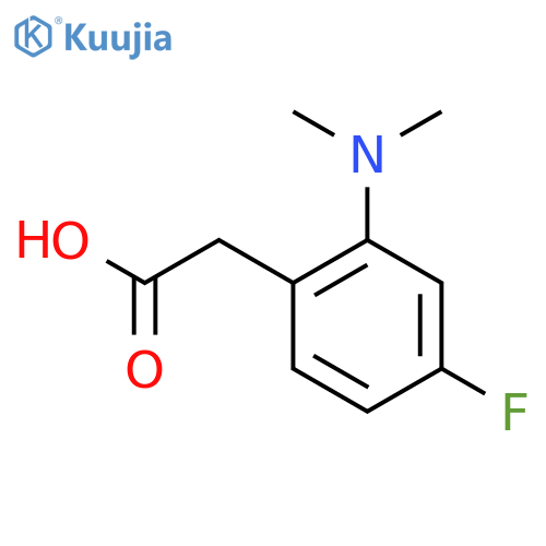 2-2-(dimethylamino)-4-fluorophenylacetic acid structure