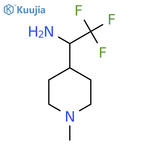 2,2,2-trifluoro-1-(1-methylpiperidin-4-yl)ethan-1-amine structure