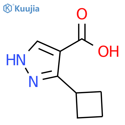 5-cyclobutyl-1H-pyrazole-4-carboxylic acid structure