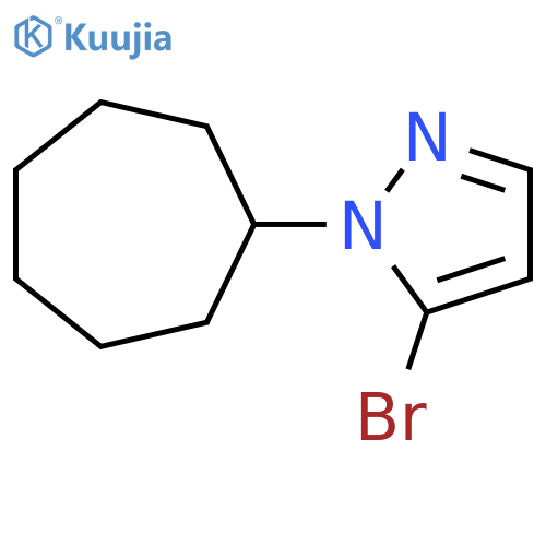 5-bromo-1-cycloheptyl-1H-pyrazole structure