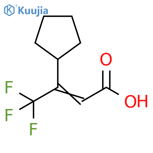 3-cyclopentyl-4,4,4-trifluorobut-2-enoic acid structure