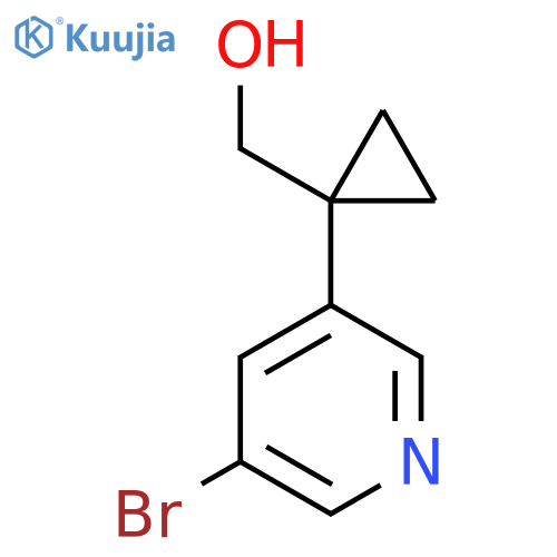 1-(5-bromopyridin-3-yl)cyclopropylmethanol structure