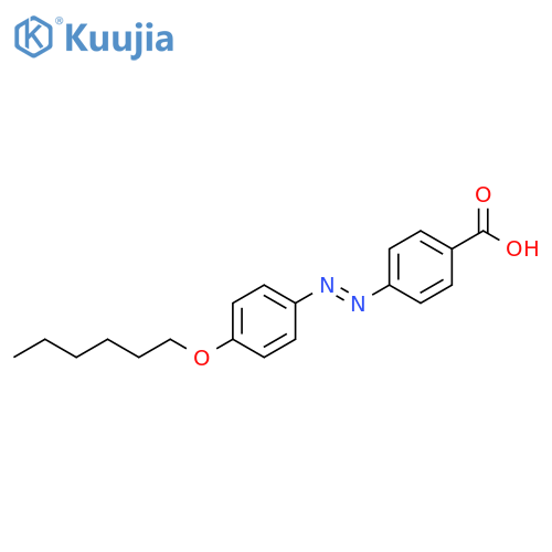 Benzoic acid, 4-[(1E)-2-[4-(hexyloxy)phenyl]diazenyl]- structure