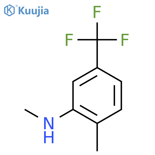 N,2-dimethyl-5-(trifluoromethyl)aniline structure
