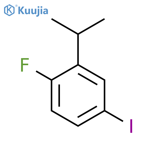1-Fluoro-4-iodo-2-isopropylbenzene structure