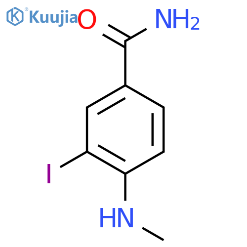 3-Iodo-4-(methylamino)benzamide structure