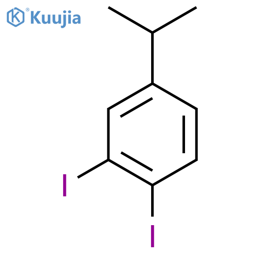 1,2-Diiodo-4-propan-2-ylbenzene structure