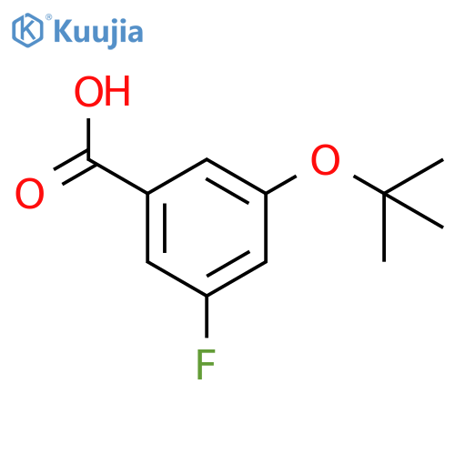 3-(tert-butoxy)-5-fluorobenzoic acid structure