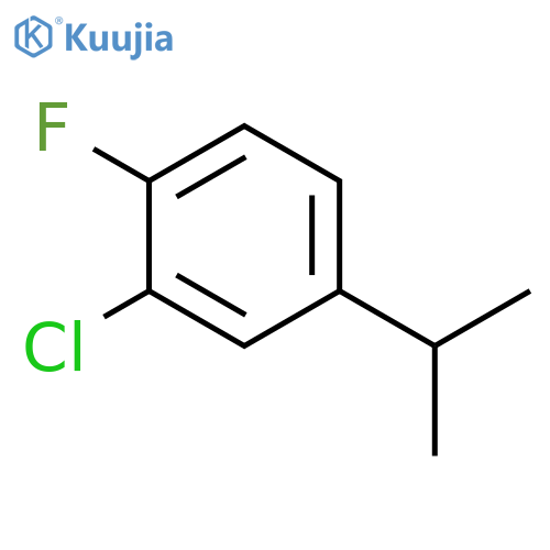Benzene, 2-chloro-1-fluoro-4-(1-methylethyl)- structure