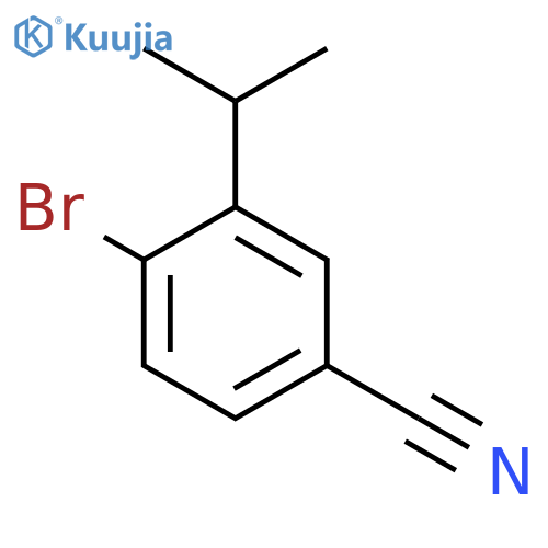 4-Bromo-3-isopropylbenzonitrile structure