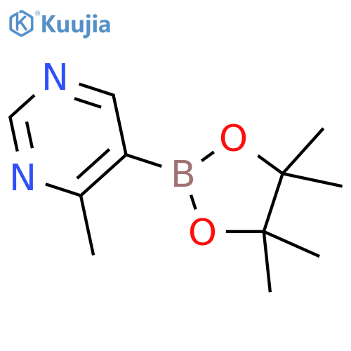 4-methyl-5-(4,4,5,5-tetramethyl-1,3,2-dioxaborolan-2-yl)Pyrimidine structure