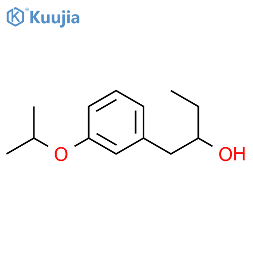 1-(3-propan-2-yloxyphenyl)butan-2-ol structure