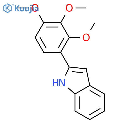2-(2,3,4-trimethoxyphenyl)-1H-indole structure