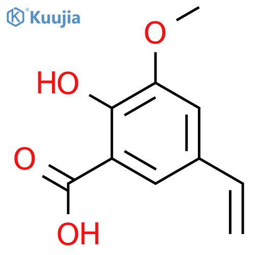 2-Hydroxy-3-methoxy-5-vinylbenzoic acid structure