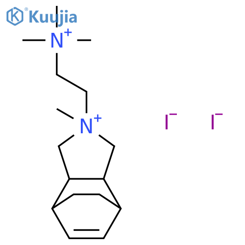 2-methyl-2-[2-(trimethylammonio)ethyl]-2,3,3a,4,7,7a-hexahydro-1H-4,7-ethanoisoindolium diiodide structure