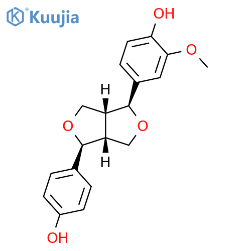 Phenol, 2-methoxy-4-[(1S,3aR,4S,6aR)-tetrahydro-4-(4-hydroxyphenyl)-1H,3H-furo[3,4-c]furan-1-yl]- structure