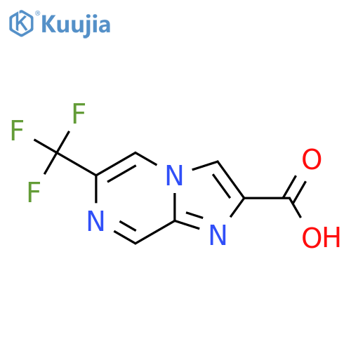 6-(Trifluoromethyl)imidazo[1,2-a]pyrazine-2-carboxylic acid structure