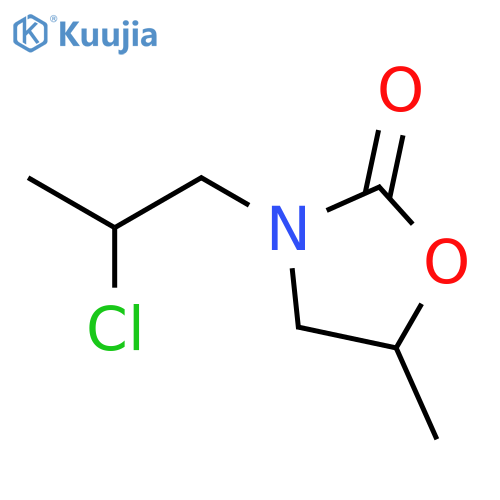 2-Oxazolidinone,3-(2-chloropropyl)-5-methyl- structure
