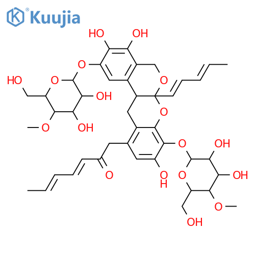 Indigotide C aglycone; 2,8-Bis-O-(4-O-methyl-β-D-glucopyranoside) structure