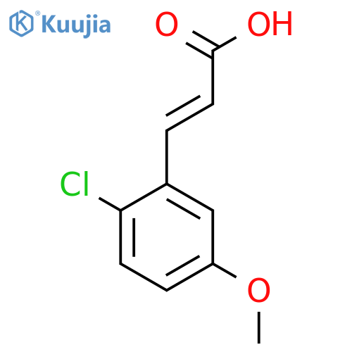 2-Chloro-5-methoxycinnamic acid structure