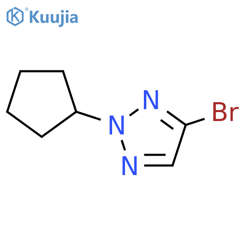 4-bromo-2-cyclopentyl-2H-1,2,3-triazole structure