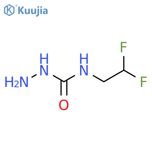 1-Amino-3-(2,2-difluoroethyl)urea structure