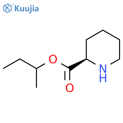 butan-2-yl (2R)-piperidine-2-carboxylate structure