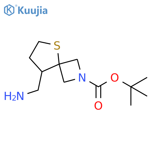 tert-Butyl 8-(aminomethyl)-5-thia-2-azaspiro[3.4]octane-2-carboxylate structure