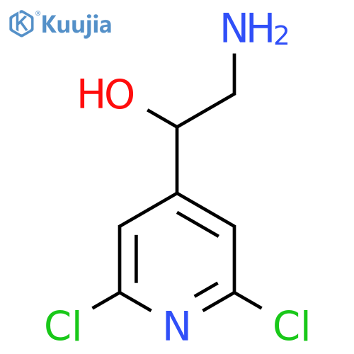 2-amino-1-(2,6-dichloropyridin-4-yl)ethan-1-ol structure