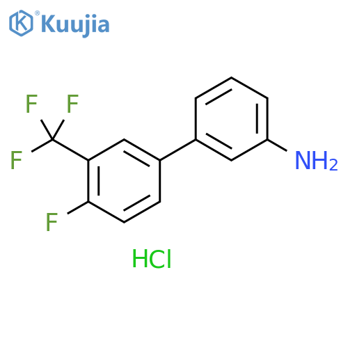 3-4-Fluoro-3-(trifluoromethyl)phenylaniline hydrochloride structure