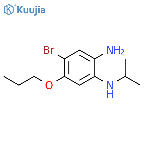 4-Bromo-1-N-isopropyl-5-propoxybenzene-1,2-diamine structure