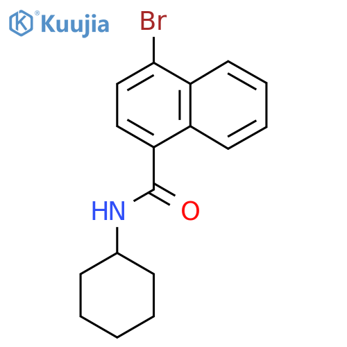 4-bromo-N-cyclohexylnaphthalene-1-carboxamide structure