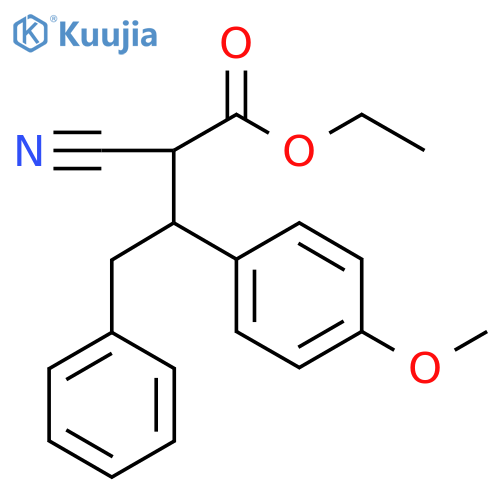 α-Cyano-β-(4-methoxyphenyl)-benzenebutanoic Acid Ethyl Ester structure