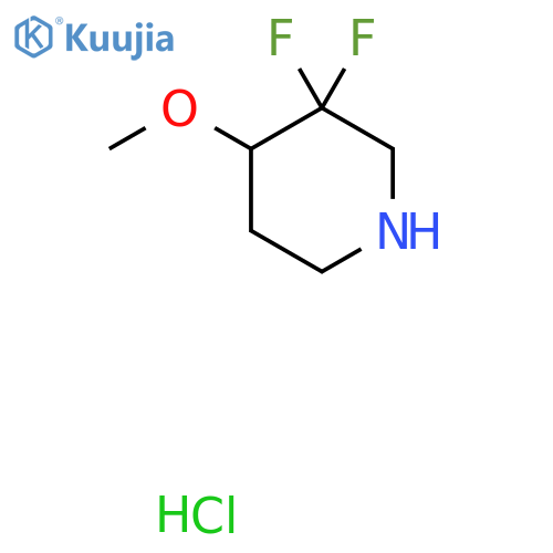 3,3-Difluoro-4-methoxypiperidine hydrochloride structure