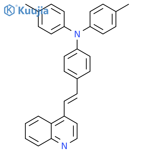 4-Methyl-N-(4-(2-(quinolin-4-yl)vinyl)phenyl)-N-(p-tolyl)aniline structure