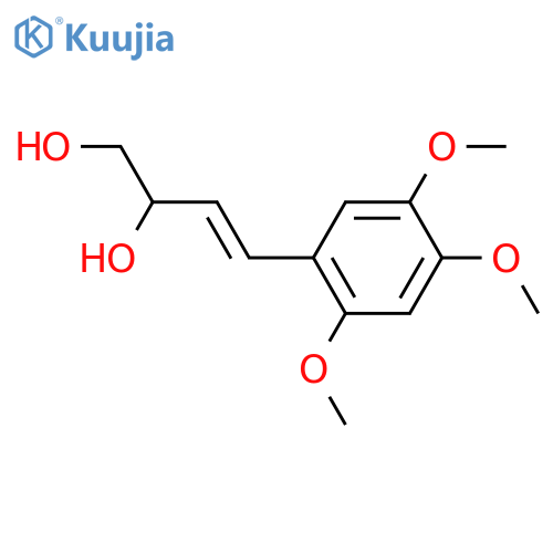 4-(2,4,5-Trihydroxyphenyl)-3-butene-1,2-diol; (±)-(E)-form, 2',4',5'-Tri-Me ether structure