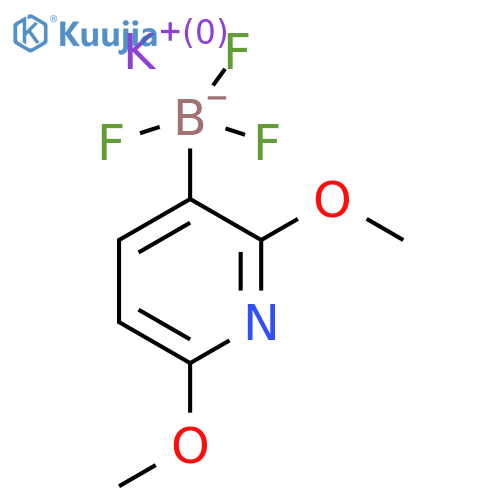 Potassium 2,6-dimethoxy-3-pyridinetrifluoroborate structure
