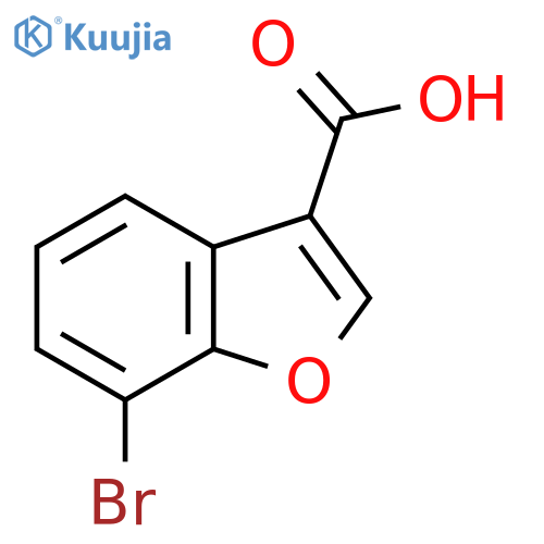 7-Bromobenzofuran-3-carboxylic acid structure