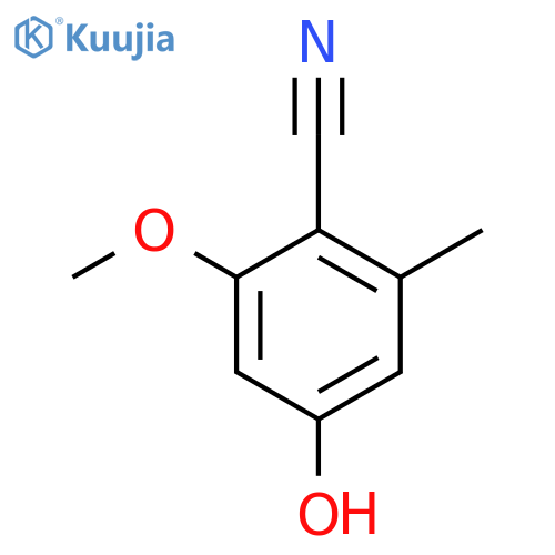 4-Hydroxy-2-methoxy-6-methylbenzonitrile structure